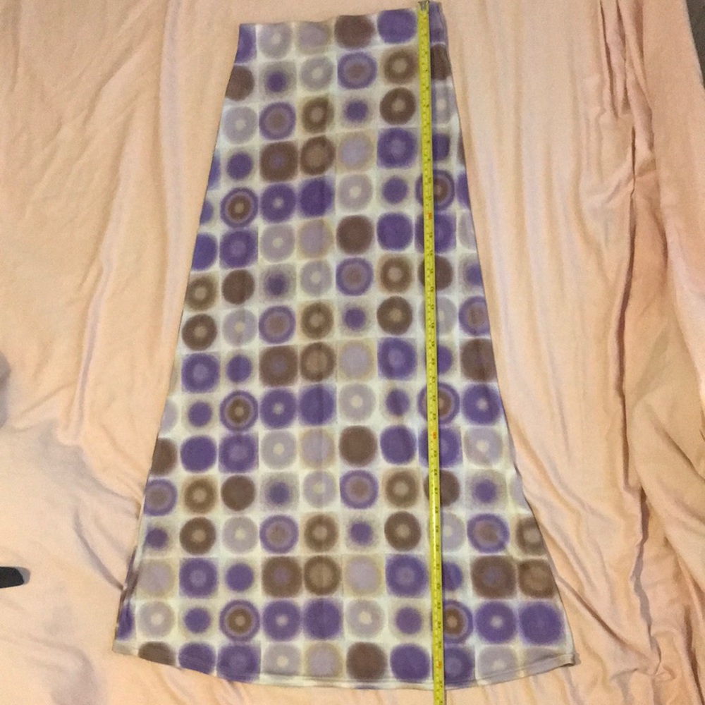 Beautiful Purple long skirt with elastic waist